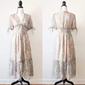 🦋LAST🦋 NWT Moon River Paisley Midi Dress, Size X-Small